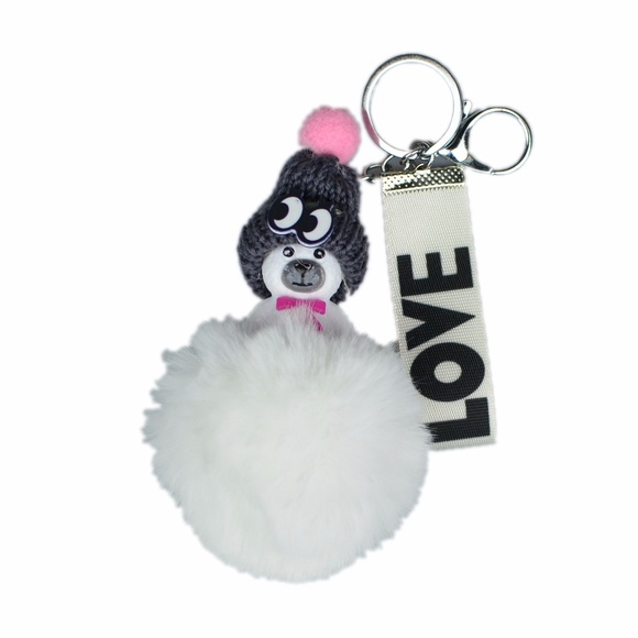 Cute Nation Accessories - NEW Cute Bear Pom Pom Handbag Charm / Keychain 21